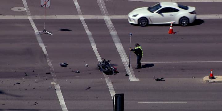 Crash leaves motorcycle rider seriously hurt in Surprise