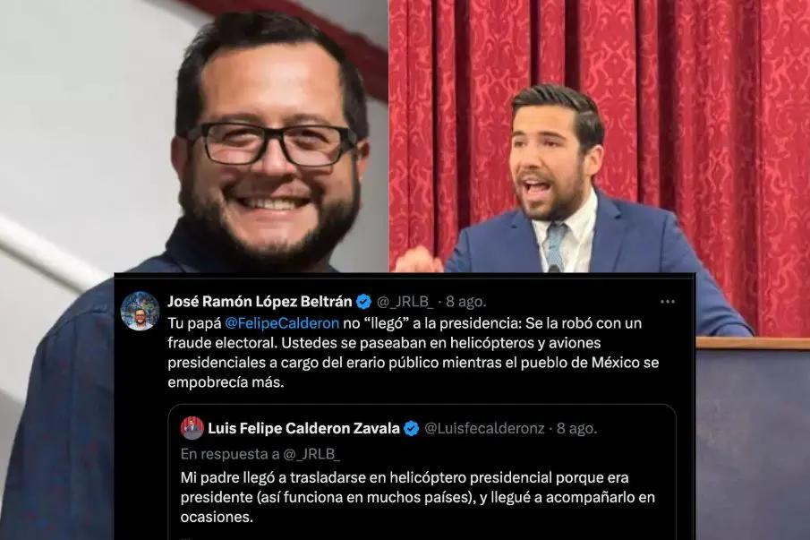 Hijos de AMLO y Felipe Calderón se enfrentan en X