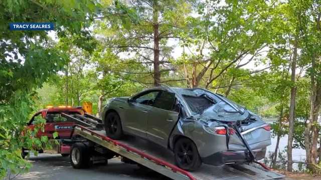 News 9 Exclusive: Dumpster from Waste Management truck destroys Wakefield family’s SUV