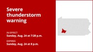 Update: Brace for damaging winds with thunderstorms in Westmoreland County Sunday