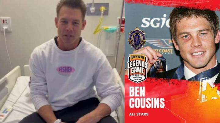 Ben Cousins: West Coast Eagles champion reveals surgery results after pulling out of Legends Game