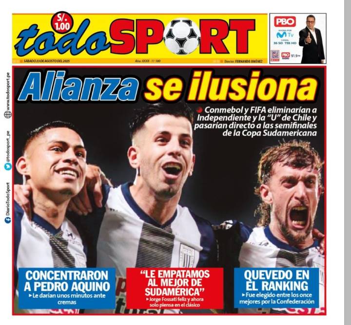Portada Diario TodoSport (23/08/2025)