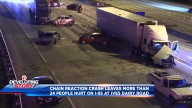 Dozens injured after multi-vehicle crash involving tractor