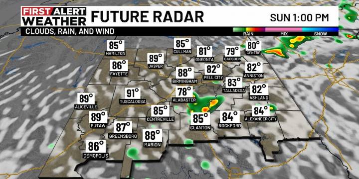 First Alert Weather: Scattered thundershowers Sunday