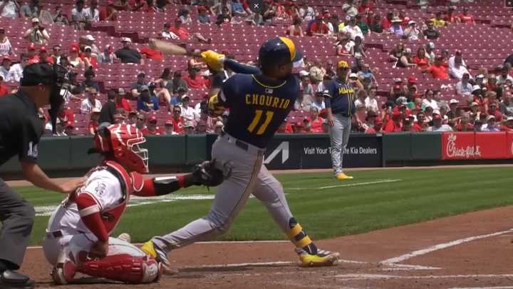 MLB: el venezolano Jackson Chourio conecta un jonrón y los Cerveceros llegan a 85 victorias