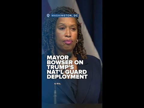 Mayor Bowser addressed the public after Trump deployed the National Guard in DC citing crime issues