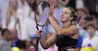 A US Open ring: Fan proposes in the stands during Aryna Sabalenka's match