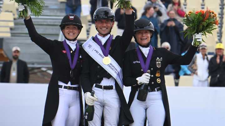 Who won European Dressage Championships grand prix special medals