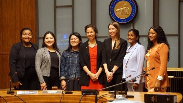 Molly Coleman is seated on the St. Paul City Council