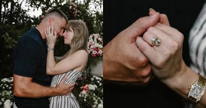 Taylor Swift y su novio Travis Kelce anunciaron que se casarán