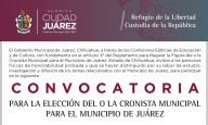 Continúa abierta convocatoria para la elección del Cronista Municipal de Ciudad Juárez