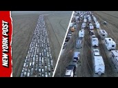 Would You Wait in This 8-Hour Traffic for Fun? Burning Man Attendees Did