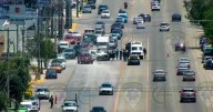 Se registra aparatoso choque en Avenida Chapultepec
