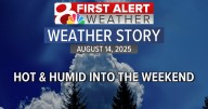 Forecast: Heat and humidity increases into the weekend