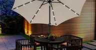 Large patio parasol that lets you work outdoors gets reduced from £180 to £63