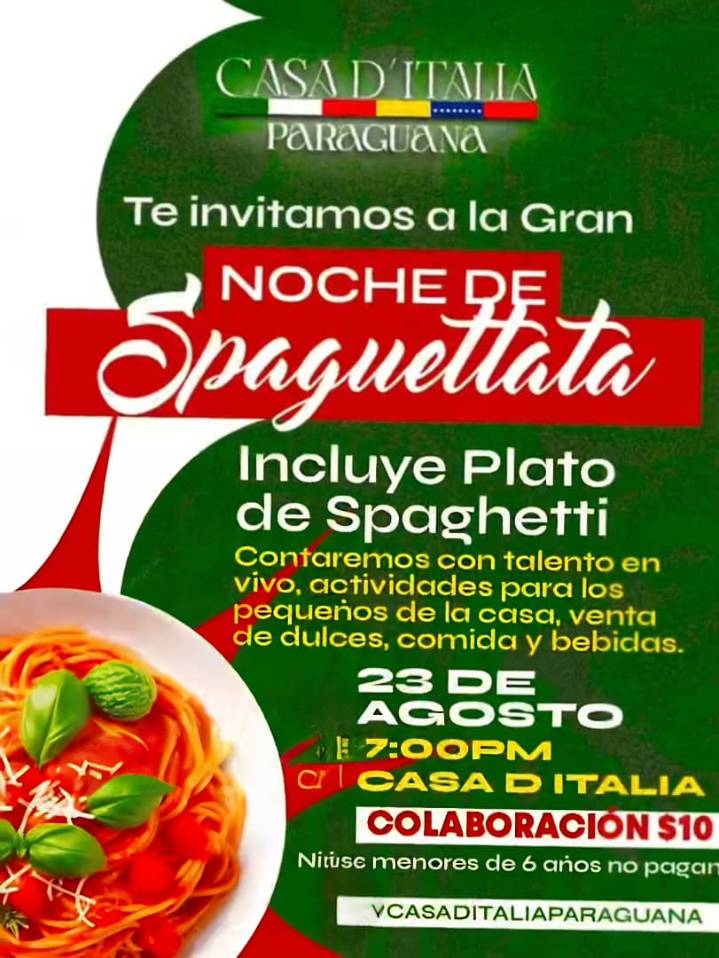 “Spaghettata ” en la Casa de Italia de Paraguanà
