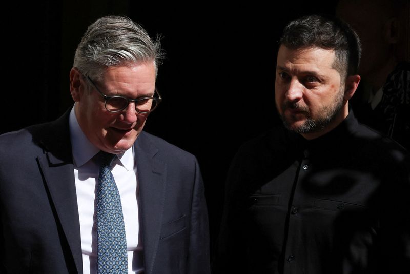 Zelenskiy in London as Ukraine braces for Trump