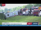 Multiple people dead after tour bus crash near Buffalo, NY