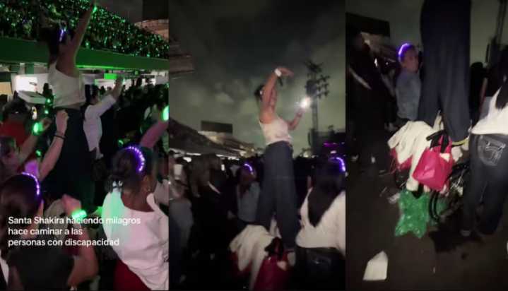 Asistente se levanta de silla de ruedas en show de Shakira y causa indignación