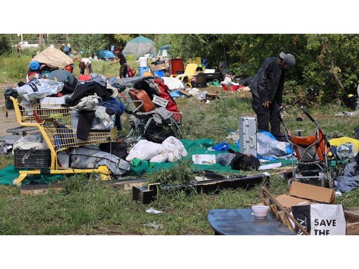 City clears homeless encampment in preparation for remediation work