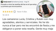 La reseña de un turista sobre un bar de Albacete que se ha hecho viral: «Me obligaron»
