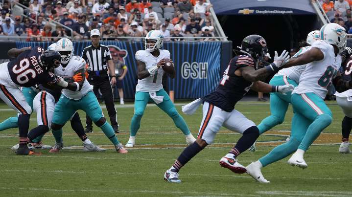 Dolphins’ Tua Tagovailoa denies bad practice vs. Bears influenced preseason decision
