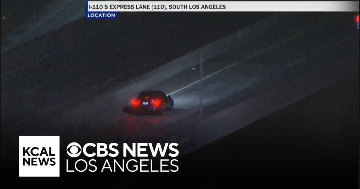 Stolen vehicle leads police on pursuit through South LA