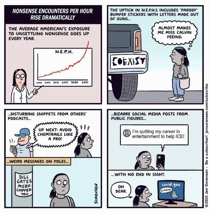 Cartoon: Nonsense encounters per hour rise dramatically