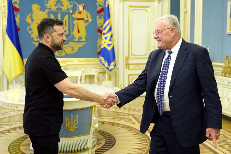 Ukraine's Zelenskiy says he discussed pressure on Russia with US envoy Kellogg