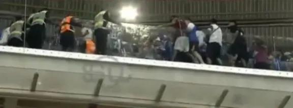 Graves incidentes entre la policía y los hinchas de Godoy Cruz en Brasil