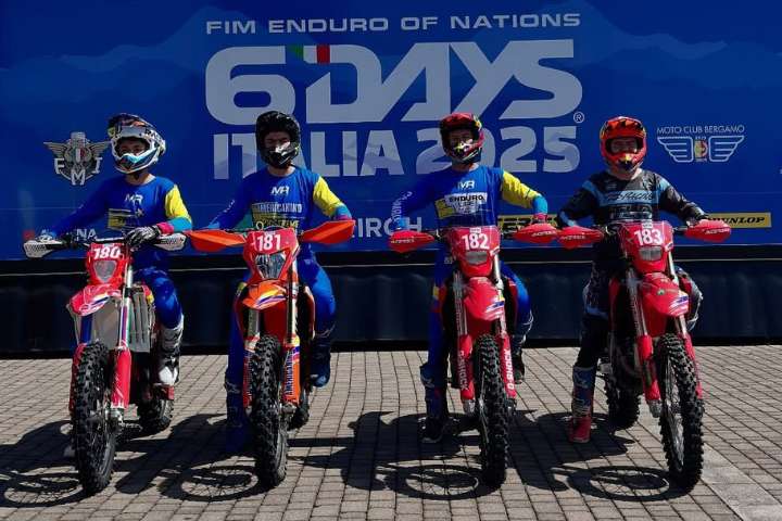 Cuatro colombianos compiten en el Internacional de Enduro en Italia