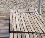 Los socialistas de Castellón vuelven a denunciar con fotos el  deterioro de la accesibilidad en las playas
