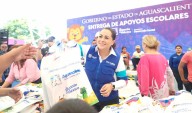Tere Jiménez Entrega Apoyos Escolares a más de Tres mil Estudiantes de San José de Gracia y San Francisco de los Romo