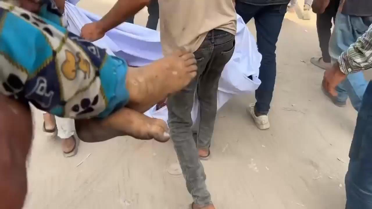 Desperate scenes in Gaza City after at least 15 people, mostly children, killed in Israeli strikes
