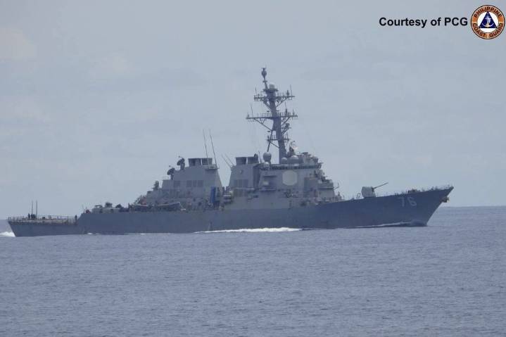 US briefly deploys 2 warships to a disputed South China Sea shoal after Chinese collision