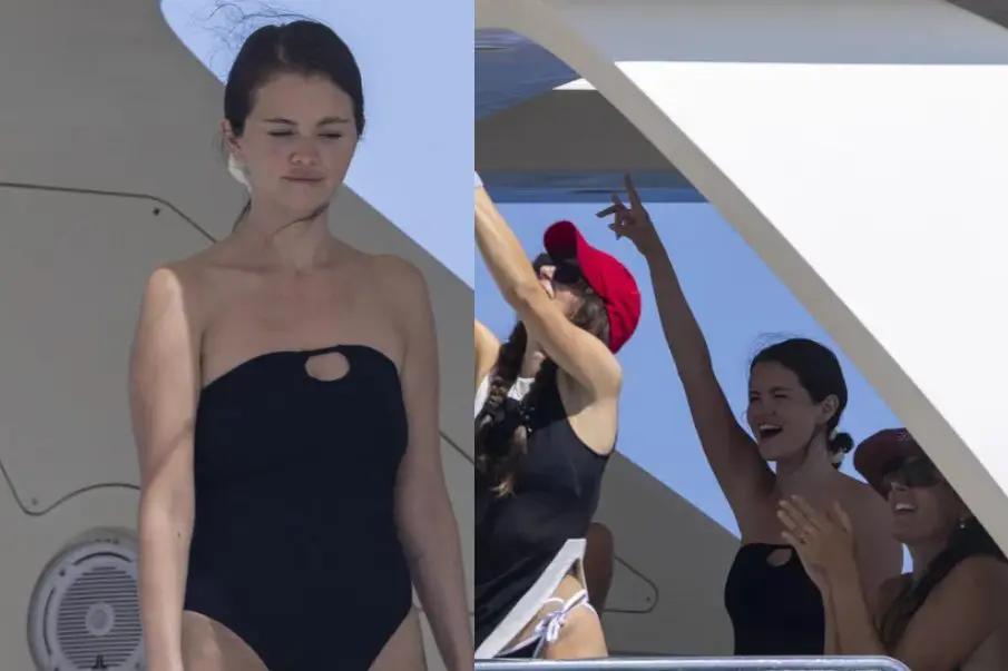 Selena Gomez vive una divertida fiesta en yate en Cabo San Lucas
