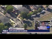 NYPD officer shot in Queens; witness describes screams
