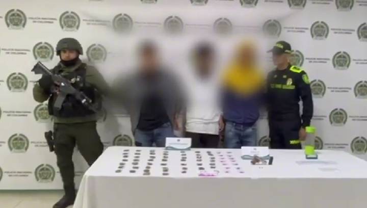 Policía de Soacha capturó a peligrosos delincuentes con antecedentes de homicidio y hurto calificado