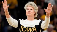 Ex-Iowa women's basketball coach Lisa Bluder sings at Wrigley Field