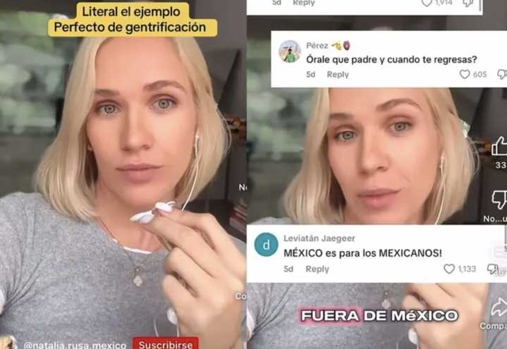 Influencer rusa genera críticas al justificar no pagar impuestos en México
