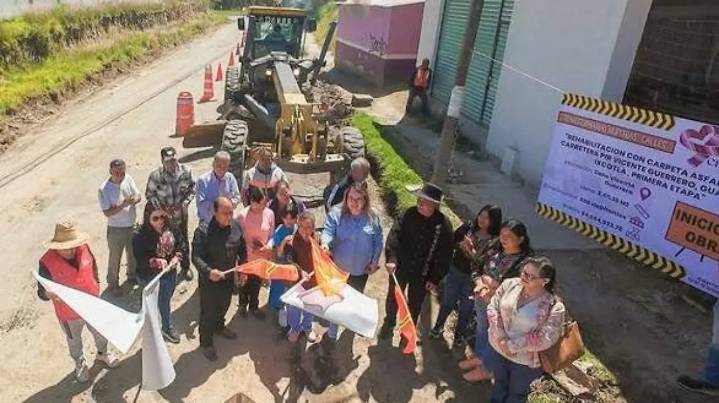 Tras décadas de abandono, inician obras de rehabilitación en la calle Vicente Guerrero, de Guadalupe Ixcotla
