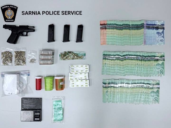 Police seize drugs, gun from Sarnia residence