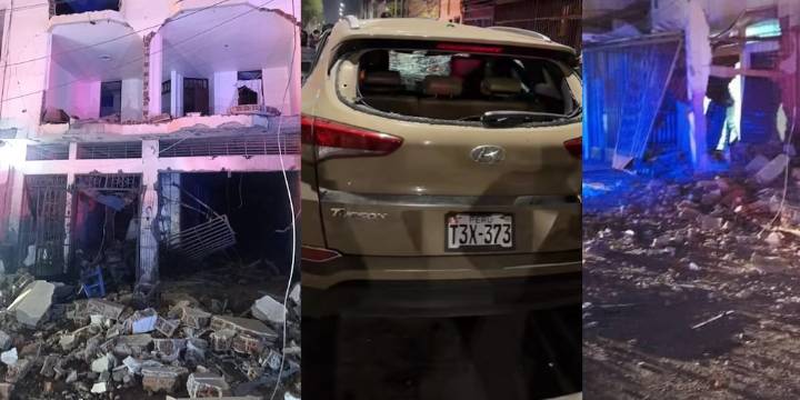 Explosión de dinamita destruye vivienda y deja heridos en la avenida Perú en Trujillo