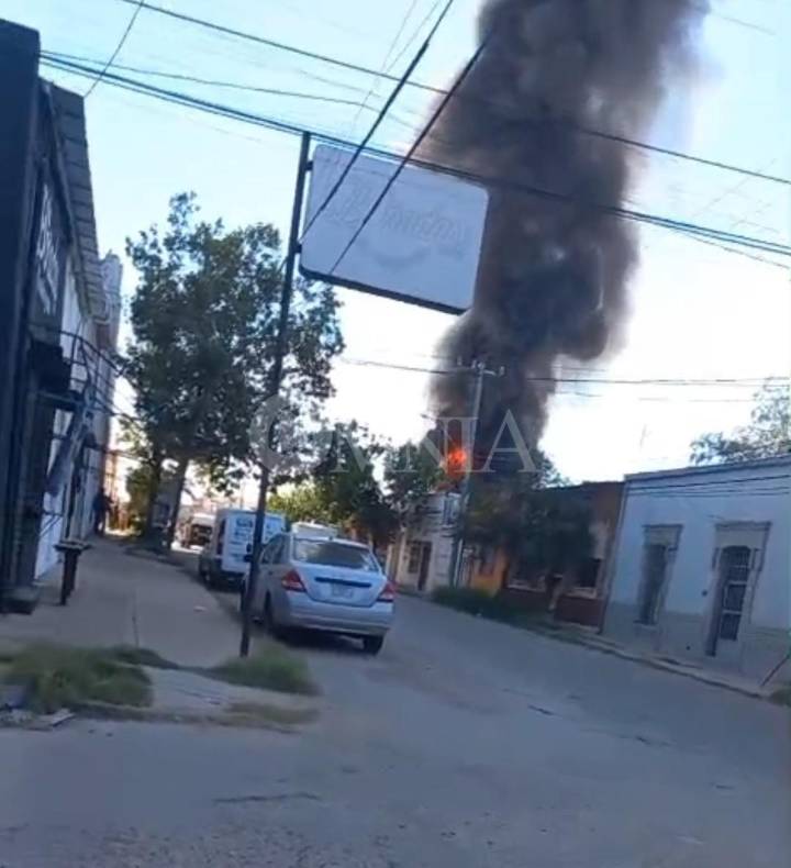 Reportan incendio en el centro histórico
