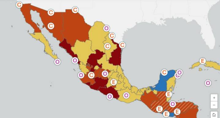 EU coloca a 30 estados de México en alerta de seguridad para viajes
