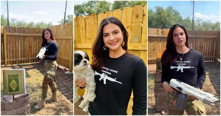 Texas Politician Valentina Gomez Burned a Quran With a Flamethrower and Posted It Online