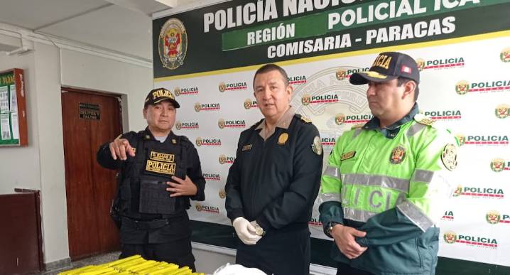 Pisco: cae banda delictiva con 170 cartuchos de dinamita y 40 detonadores