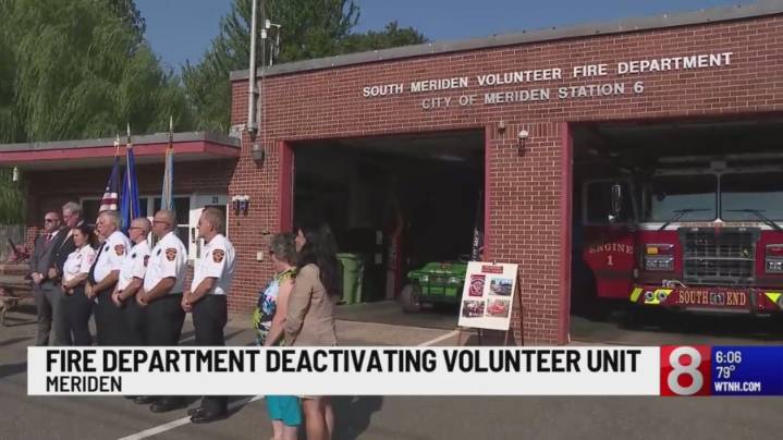 Meriden cuts volunteer firefighters due to budget, decrease in numbers