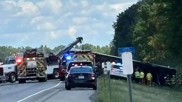 Tour bus rolls over on upstate New York highway, killing multiple people, police say