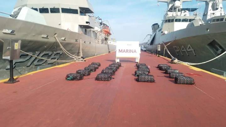 Semar asegura 601 kilos de cocaína en costas de Guerrero